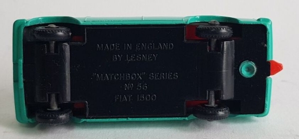 Matchbox Lesney Fiat 1500 Limousine 1964 Metallmodell in Originalbox (1386)